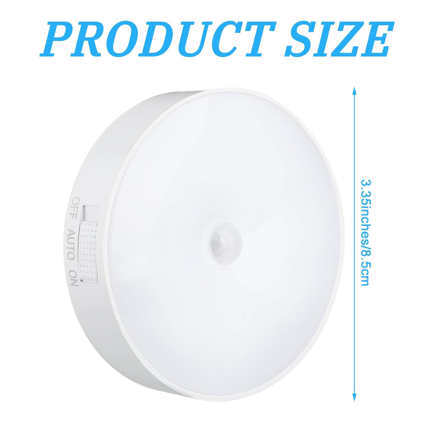 Glooglitter 2 Pcs Magnetic Cruise Ship Motion Sensor Light with USB Cable LED Rechargeable Night Light Battery Nightlight Safe Cordless Night Light for Cruise Ship Cabin Hallway Bathroom, Warm White