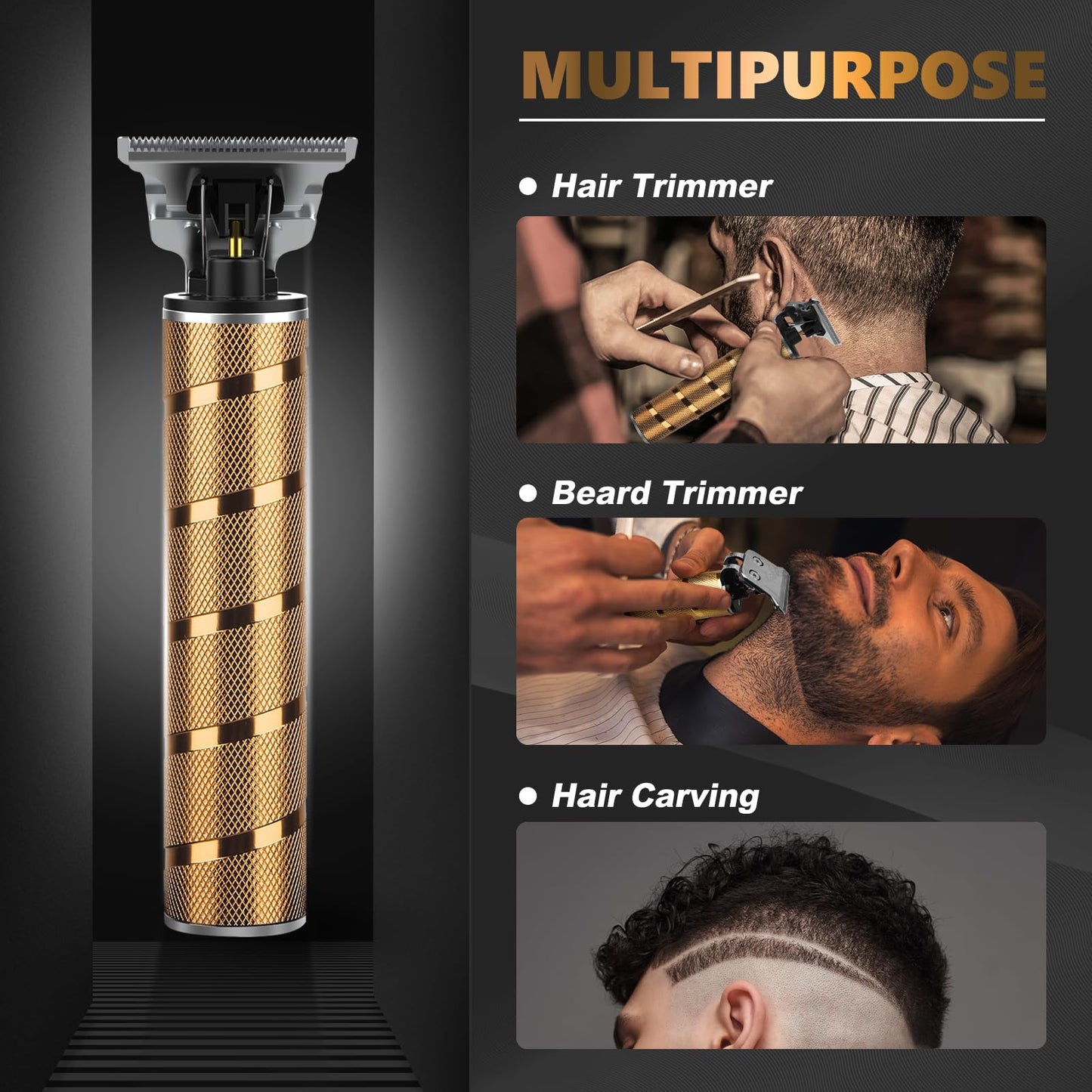 Ufree Hair Trimmer & Beard Trimmer for Men Professional, Electric Razor Shavers for Men, T Blade Precision Edgers Liners, Barber Clippers for Hair Cutting Mustache Facial, Mens Gifts