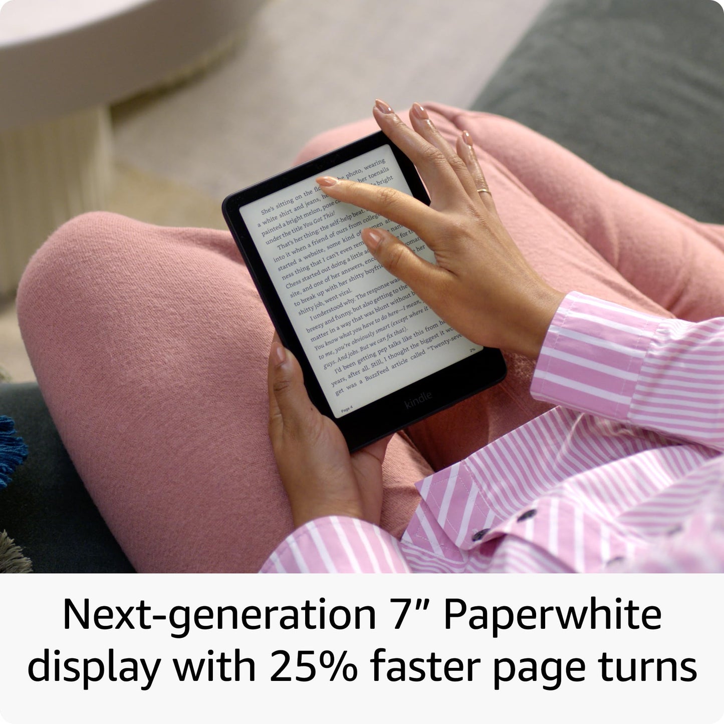 Amazon Kindle Paperwhite Signature Edition 32GB (newest model) – Our fastest Kindle with auto-adjusting front light, wireless charging, and weeks of battery life – Metallic Raspberry