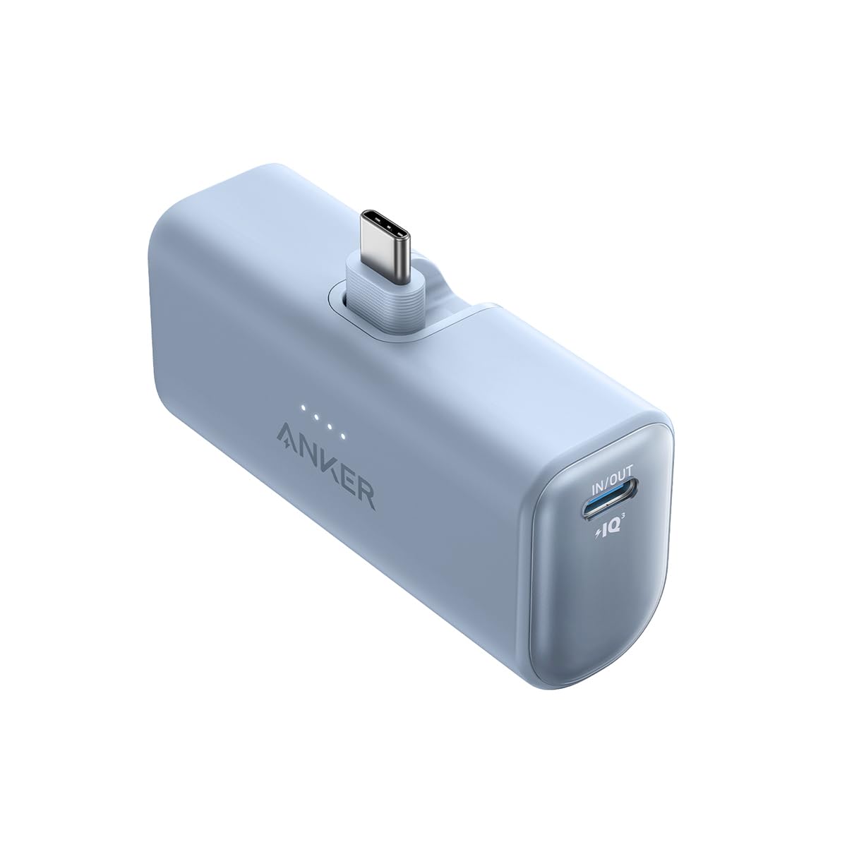 Anker iPhone 16 Portable Charger, Nano Power Bank with Built-in USB C Connector, 5,000mAh Portable Charger 22.5W, for iPhone 16/15 Series, Samsung S22/23 Series, iPad Pro/Air, AirPods, and More
