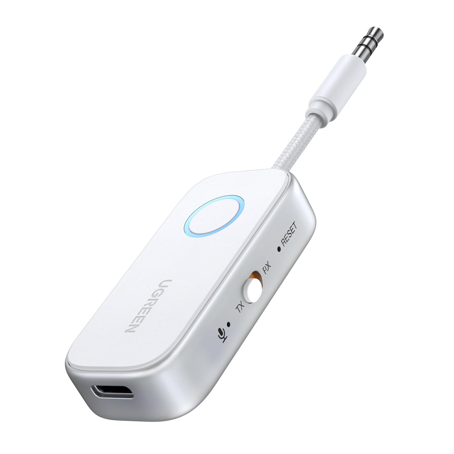 UGREEN Airplane Bluetooth 6.0 Transmitter Receiver for 2 Airpods or Headphones, Airplane Travel Essentials 2-in-1 Wireless Bluetooth Adapter, 3.5MM AUX Jack Adapter on Flight, TV, Car Stereo