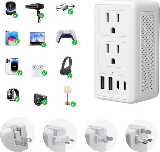 2000W 220V to 110V Voltage Converter US to Europe, Power Converter European Travel Converter for Hair Dryer