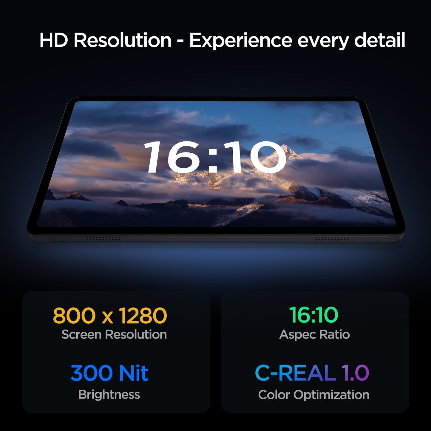 Android Tablet, 10.1 inch Android 15 Tablet with Octa-core Processor RAM 12GB ROM 64GB(Up to 2 TB), 800x1280 Resolution, WiFi 6 & Bluetooth, Dual Speakers, 5MP+8MP, 6000mAh, ABCmouse for 30-Days Trial