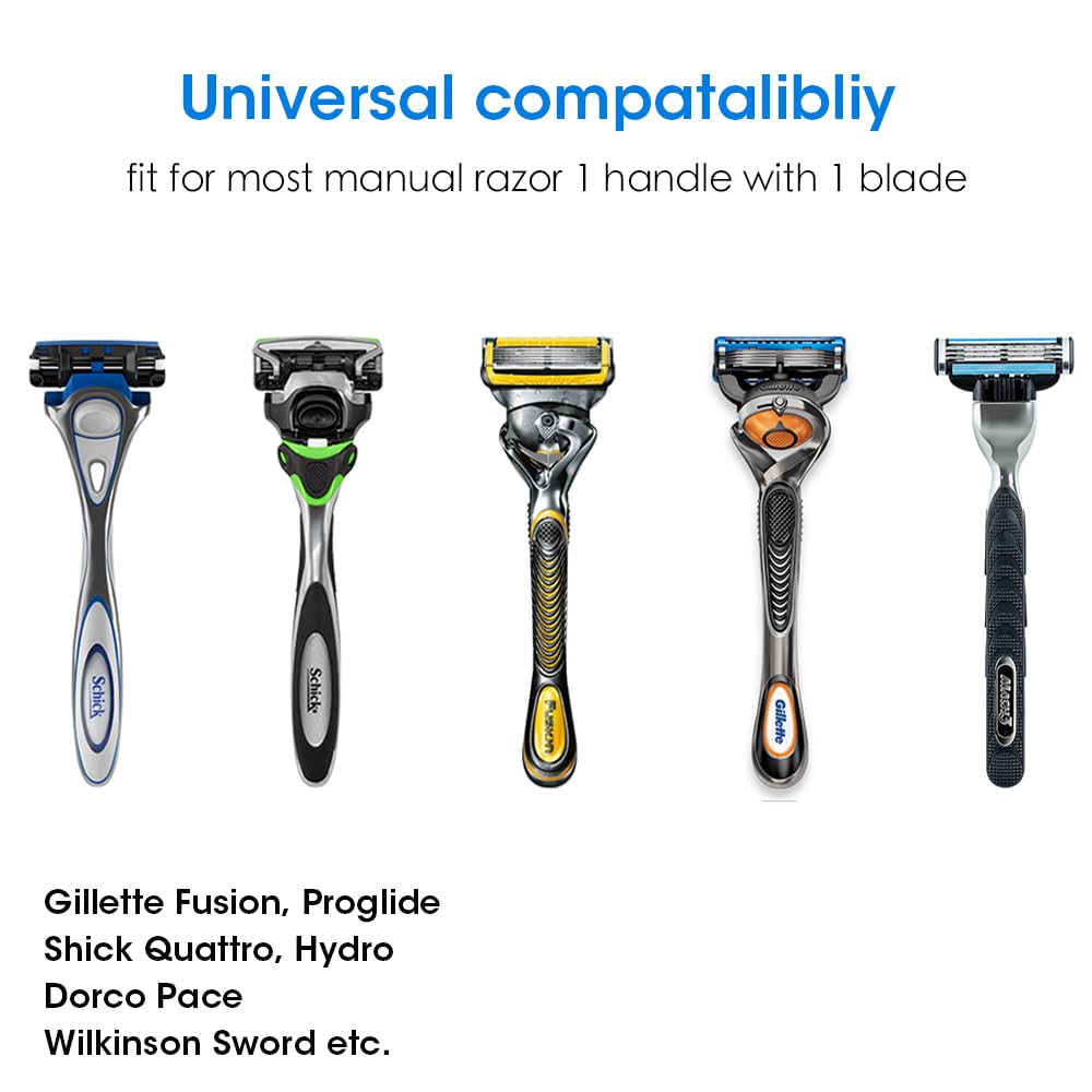 Nincha Manual Razor Travel Case Portable Plastic Manual Razor Trimmer Protector Blue