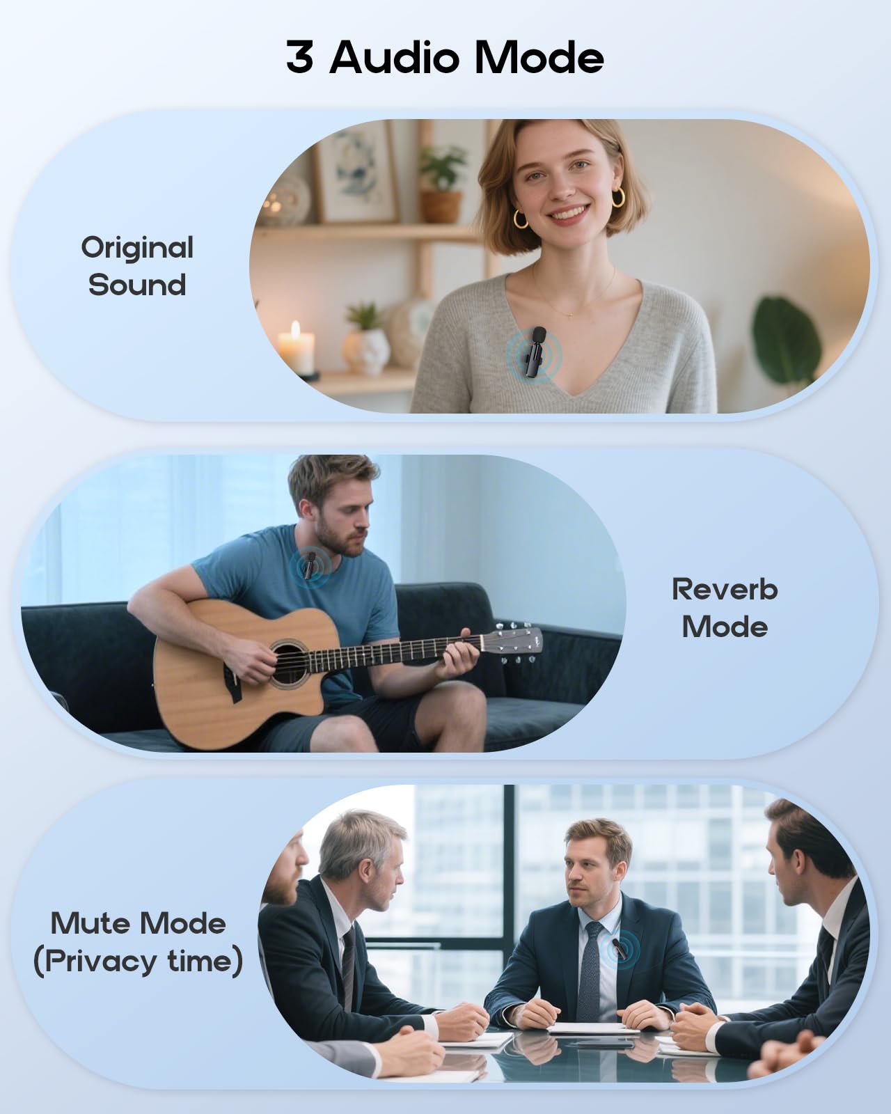 Professional Wireless Mini Microphone for iPhone - 2 Pack Lavalier bluetooth Microphone for Video Recording, 2 In 1 Noise Reduction Lapel Mic for Ipad, Android, Mini Mic for Content Creators Podcast