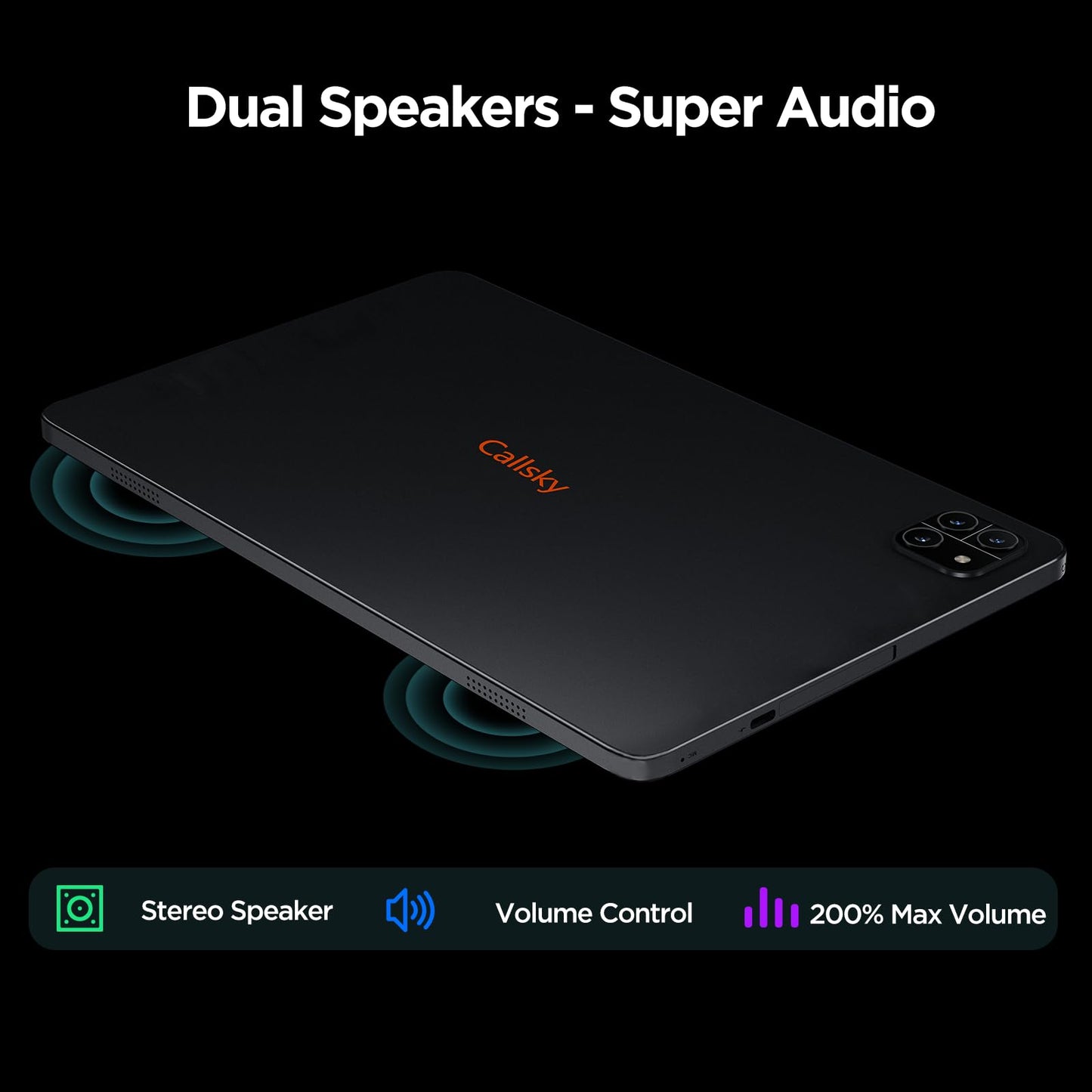 Android Tablet, 10.1 inch Android 15 Tablet with Octa-core Processor RAM 12GB ROM 64GB(Up to 2 TB), 800x1280 Resolution, WiFi 6 & Bluetooth, Dual Speakers, 5MP+8MP, 6000mAh, ABCmouse for 30-Days Trial
