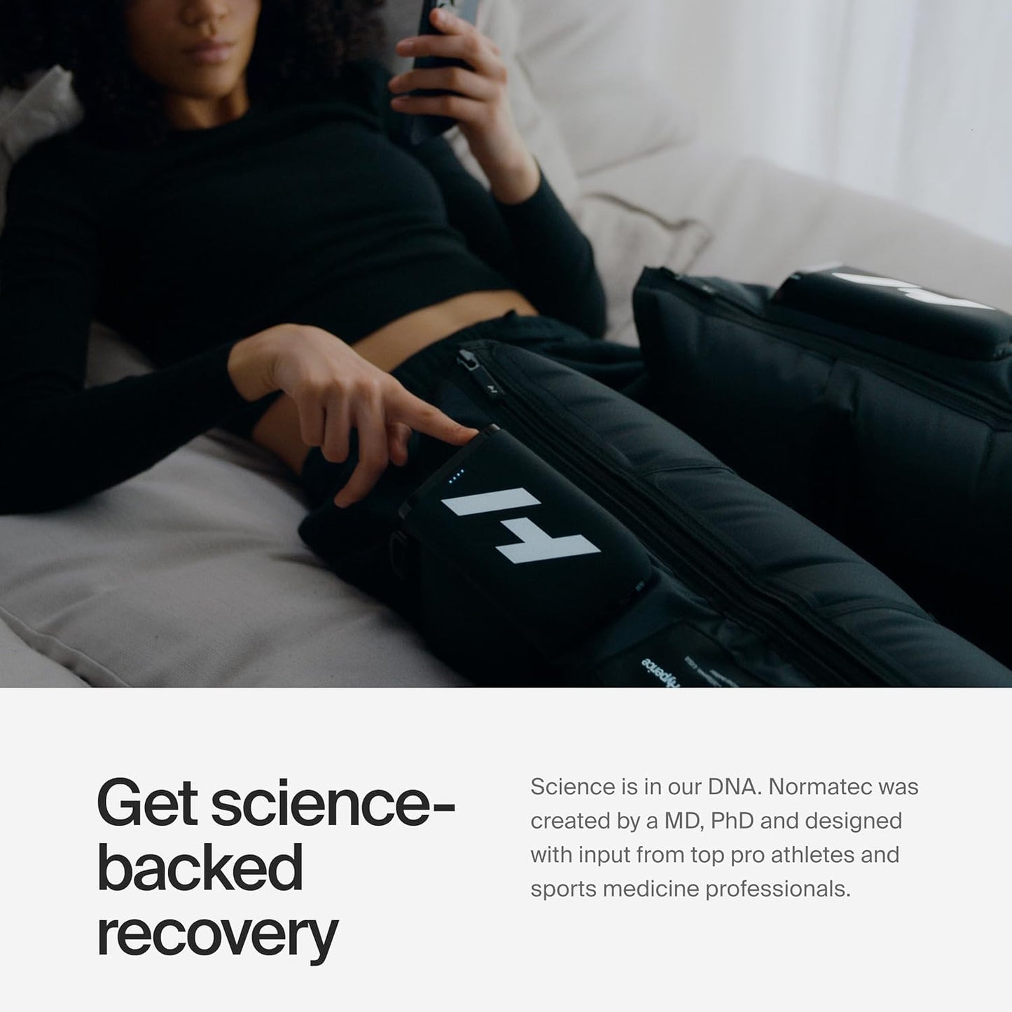 Hyperice Normatec Elite - Standard Size - Cordless Recovery System with Patented Dynamic Compression Massage Technology - FSA or HSA Eligible