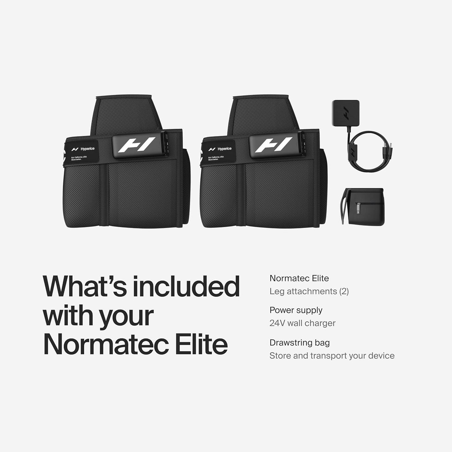 Hyperice Normatec Elite - Standard Size - Cordless Recovery System with Patented Dynamic Compression Massage Technology - FSA or HSA Eligible