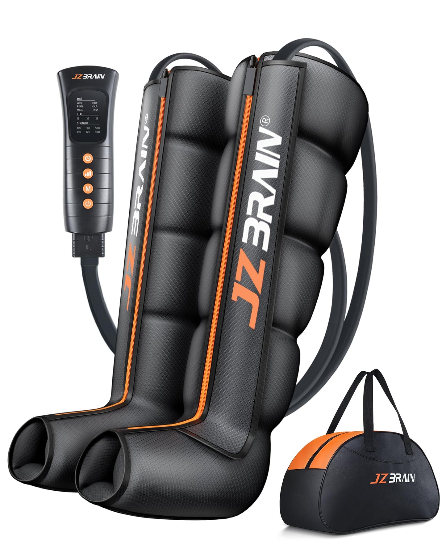 JZBRAIN Sequential Air Compression Recovery System : Professional Full Leg Compression Boots for Circulation and Pain Relief - Sequential Device for Muscle Relaxation - Gifts for Athletes, Women, Men