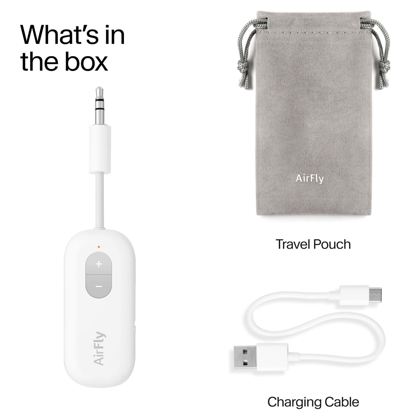 Twelve South AirFly SE | Bluetooth Wireless Audio Transmitter Adapter for AirPods/Headphones, 20+ Hr Battery, Works with 3.5mm aux Jacks on Airplanes, TVs, Gym Equipment, and Travel