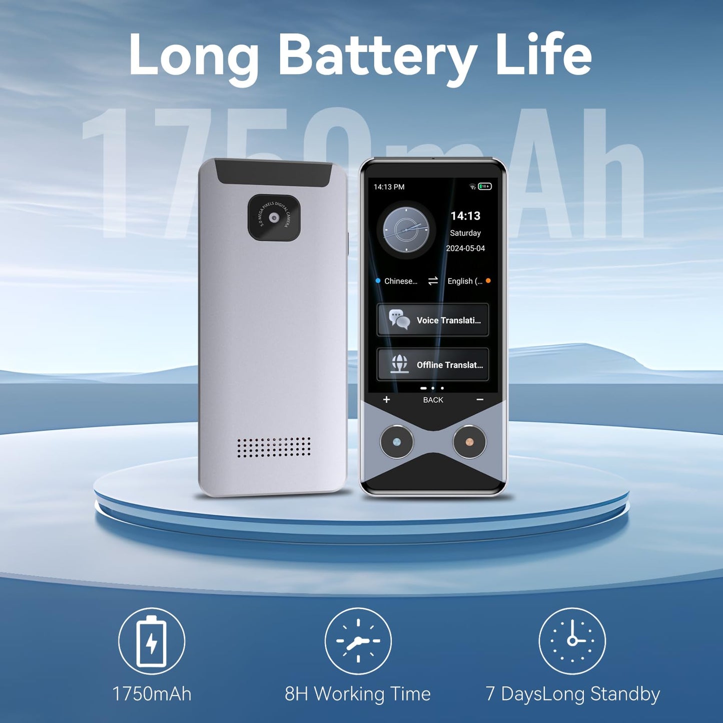 Language Translator Device No WiFi Needed, 2025 Upgraded Voice Translator Support 4G SIM/AI ChatGPT Two Way Real Time Instant Two-Way 137 Language Translator, Offline/Photo Translation