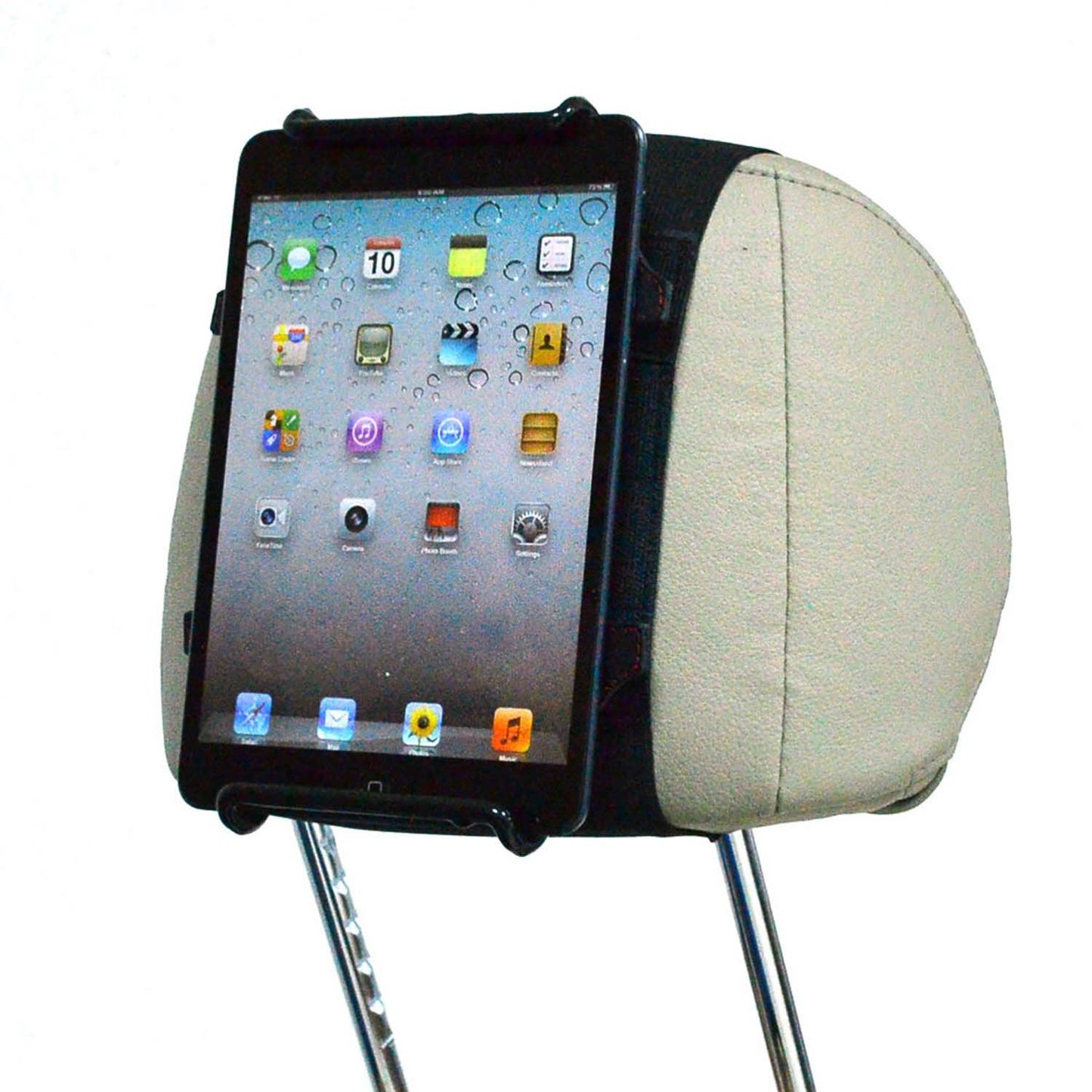 TFY Universal Car Headrest Mount, Fits 7-11 Inch Tablets - iPad, Samsung Galaxy Tab & Note, Adjustable Strap, Detachable, Portable, No Protruding Parts