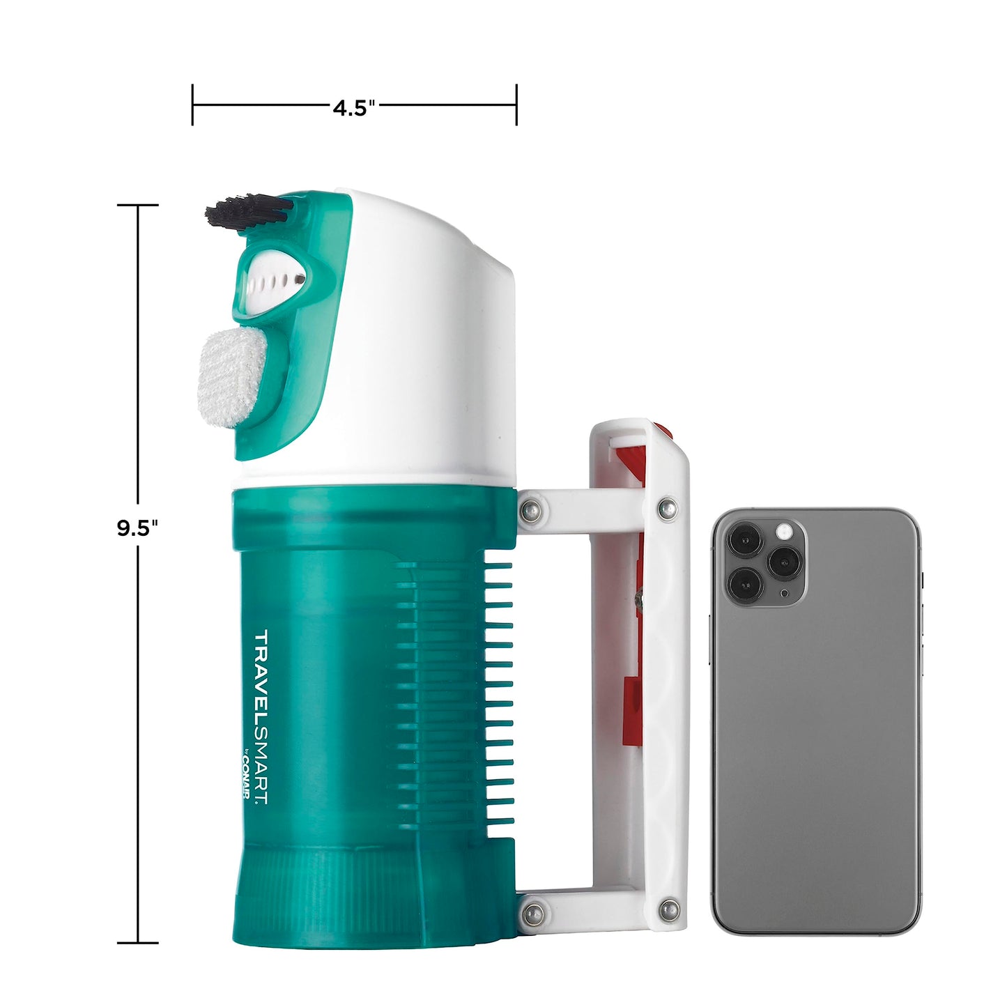 Conair Travel Steamer for Clothes - Mini Garment Steamer, Fabric Steamer in Green by Travel Smart - Packable in Carry On Luggage - Dual Voltage