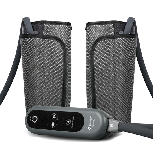 QUINEAR Air Compression Leg Massager for Circulation & Pain Relief, Calf Massagers with 2 Modes & 3 Intensities, Sequential Compression Device (SCD) for RLS, Edema, FSA-HSA - Ideal Gift