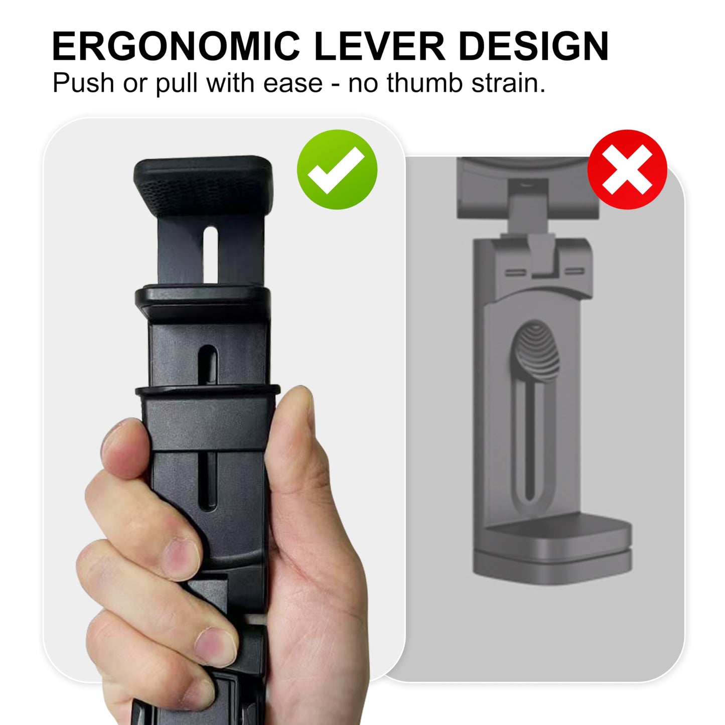 Perilogics 2025 Upgraded Travel Essentials Must Haves Airplane Phone Holder Mount. Improved Ergonomic Lever, Perfect for Long Flight, Cruise, Desk, Travel Gift for Content Creator