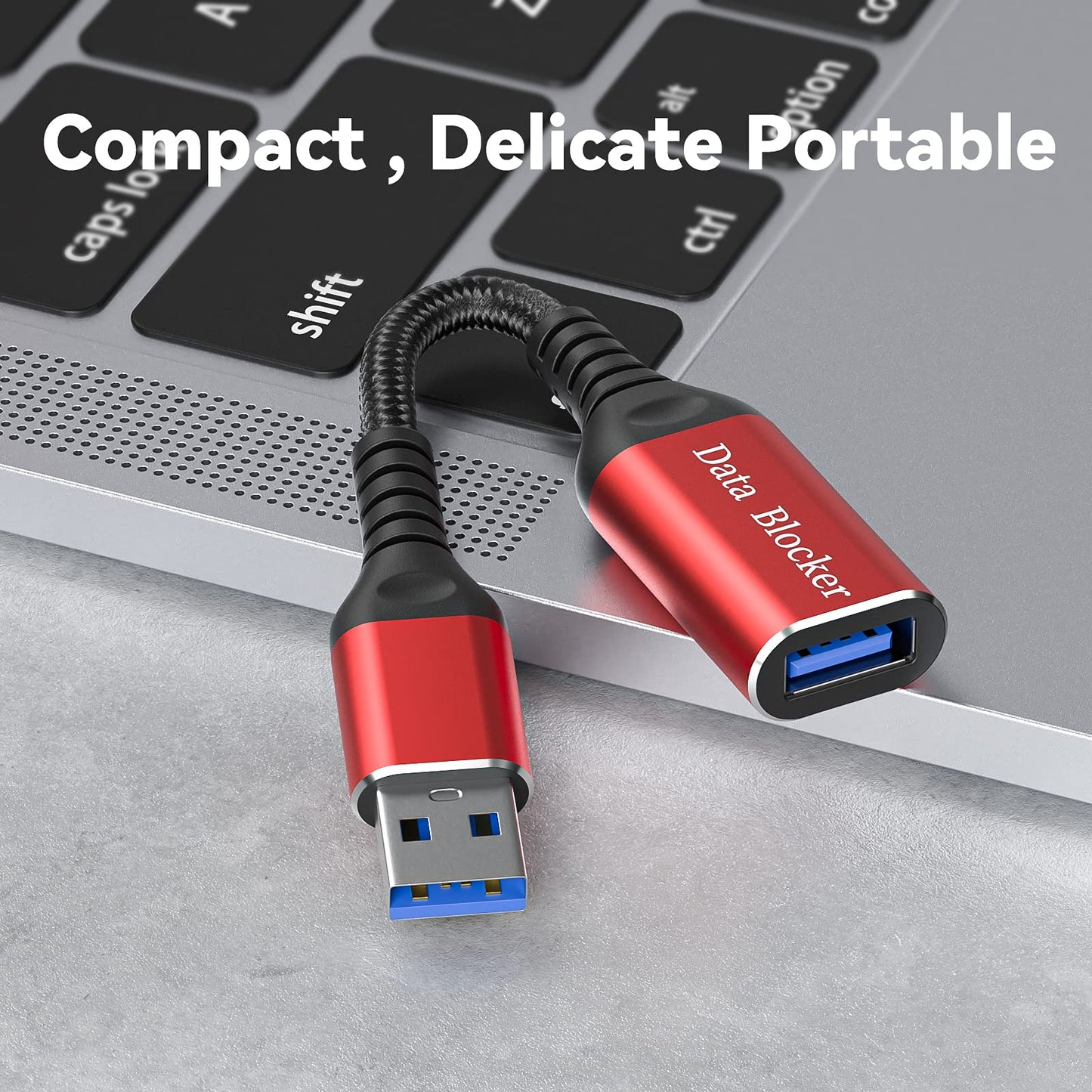 ZIYUETEK USB Data Blocker, Charge-Only Adapter USB Blocker(2PCS), Provide Safe and high-Speed Charging, Protect Against Juice Jacking, Hacking